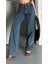 Baggy Kar Yıkama Yeşil Tint Jeans Pantolon D2007 1