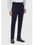 Lacivert Düz Örme Regular Fit Casual Pantolon 3