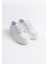Glown Kadın Beyaz Keten Spor Ayakkabı 4