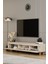 Mila bej Mdf 180 cm Tv Ünitesi-Raflı,kapaklı,ayaklı 4