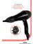 Siyah Profesyonel Turbo Ultra Ince Saç Kurutma Fön Makinesi ve Difüzör Başlık 1