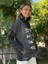NC53050D Italyan Yazı Baskılı Cepli Kapüşonlu Coton Sweatshirt Siyah 4