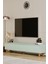 Mila mint yeşili Mdf 180 cm Tv Ünitesi-Raflı,kapaklı,ayaklı 2