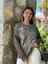 NC53761 Italyan Yazılı ve Taşlı Coton Sweatshirt Vizon 8