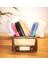 Retro Radyo Sukulent Saksısı ve Kalemlik - Masaüstü Dekoratif Organizer Kahverengi 12*8 2
