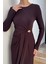 Bel Büzgülü Tokalı Kadın Elbise P-00018449 3