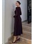 Bel Büzgülü Tokalı Kadın Elbise P-00018449 4