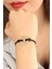 Love (Aşık) Siyah Deri Ipli Unisex Mood Bileklik - EBJ251004W38052 1