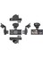 Ta-01 Siyah 1080P Araç Içi 3 Kameralı LCD Ekranlı Gece Görüşlü , G-Sensör , Geri Görüş Kamera 2