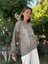 NC58939 Italyan Believe Taşlı Sweatshirt Vizon 5