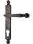 Buğz Antika Tarz Dekoratif Pirinç Misket Wc Banyo Kapı Kolu - 245X34 Mm, Oksit 1