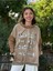 NC53050D Italyan Yazı Baskılı Cepli Kapüşonlu Coton Sweatshirt Camel 1