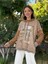 NC53050D Italyan Yazı Baskılı Cepli Kapüşonlu Coton Sweatshirt Camel 3