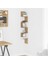 Zig Zag Köşe Duvar Rafı / Kitaplık Atlantik Çam 20X20X130 Modern Minimalist Köşe Rafı 3