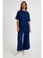Keten Günlük Rahat Beli Lastikli Kadın İkili Takım Alt Üst 8
