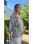 LS7514 Italyan Yaprak Desen Triko Bluz Vizon 8
