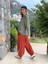 LS5510 Italyan V Yaka Triko Bluz Haki 8
