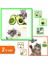 Avokado Tasarımlı Kedi Yalama Topu + Hareketli Dönen Kelebek Kedi Oyuncağı 2’li Set Avkcl1 1