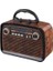 Müzik Kutusu Bluetooth Bağlantılı El Fenerli Nostaljik Tasarım Radyo 5
