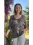 LS7514 Italyan Yaprak Desen Triko Bluz Kahverengi 3