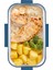 Aura Çift Katlı Beslenme Kabı (450 ml + 400 Ml) Paslanmaz Çelik Yemek Saklama Kabı 5