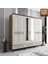 Slope 6 Kapaklı Mdf Ayaklı Tasarım Country Gardırop 1