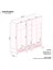 Slope 5 Kapaklı Mdf Ayaklı Tasarım Country Gardırop 4