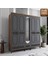 Slope 5 Kapaklı Mdf Ayaklı Tasarım Country Gardırop 2