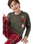 Erkek Çocuk Yeşil Pijama Takımı 3513-2 2