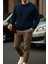 Erkek Uzun Kollu Kışlık Comfort Lacivert Sweatshirt 1