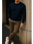 Erkek Uzun Kollu Kışlık Comfort Lacivert Sweatshirt 3