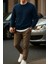 Erkek Uzun Kollu Kışlık Comfort Lacivert Sweatshirt 4