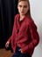 50524 Oversize Süet Gömlek-Bordo 1