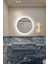 Şık Asimetrik Papatya Desenli LED Banyo Lavabo Duvar Aynası 4