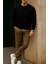 Erkek Uzun Kollu Kışlık Comfort Siyah Bol Sweatshirt 2