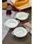 3’lü Porselen Kulplu Kase Seti 15X12X3,5 cm – Kahvaltılık, Meze, Reçellik, Sosluk ve Şık Sunumluk Servis Kaseleri 1