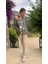 LS6211 Italyan Kalp Desenli Triko Bluz Haki 5