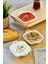3’lü Kare Kulplu Porselen Kase Seti 15X12X3,5 cm – Kahvaltılık, Meze, Reçellik, Sosluk ve Şık Sunumluk 3