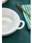 Oval Kulplu Porselen Kase 19X15X4,5 cm – Meze, Kahvaltılık, Sosluk, Tatlı ve Sunum Kasesi – Şık ve Dayanıklı 2