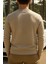 Erkek Günlük Pamuklu Comfort Krem Basic Sweatshirt 6