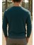 Erkek Günlük Pamuklu Comfort Mavi Basic Sweatshirt 2