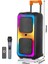 NDR1097 Taşınabilir Tekerlekli Büyük Boy Rgb Işıklı Bluetooth Mikrofonlu Hoparlör 1