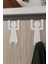 Metal Amerikan Kapı Arkası Askılık Kadın ve Erkek Figürlü 2'li Set Organizer 20X12X6 cm 2