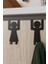 Metal Amerikan Kapı Arkası Askılık Kadın ve Erkek Figürlü 2'li Set Organizer 20X12X6 cm 2
