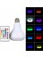 Kumandalı Rgb LED Işık Bluetooth Hoparlör Ses Lambası Renkli Ampul 1