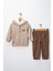 Erkek Çocuk Sweatshirtlü Gömlekli Pantolonlu 3'lü Takım 1