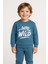 Erkek Çocuk Mevsimlik Kışlık Eşofman Takımı Pamuklu Şardonlu Sweatshirt Alt 3-4-5-6 Yaş 2