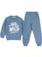 Erkek Çocuk Mevsimlik Kışlık Eşofman Takımı Pamuklu Şardonlu Sweatshirt Alt 3-4-5-6 Yaş 4