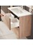 Mia 67093 Banyo Dolabı Seti Çekmeceli 80 cm Altın Meşe 3