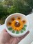 Dekoratif Kasede Güneş Gibi Parlayan %100 Doğal Soya Wax Ayçiçeği Mum 3